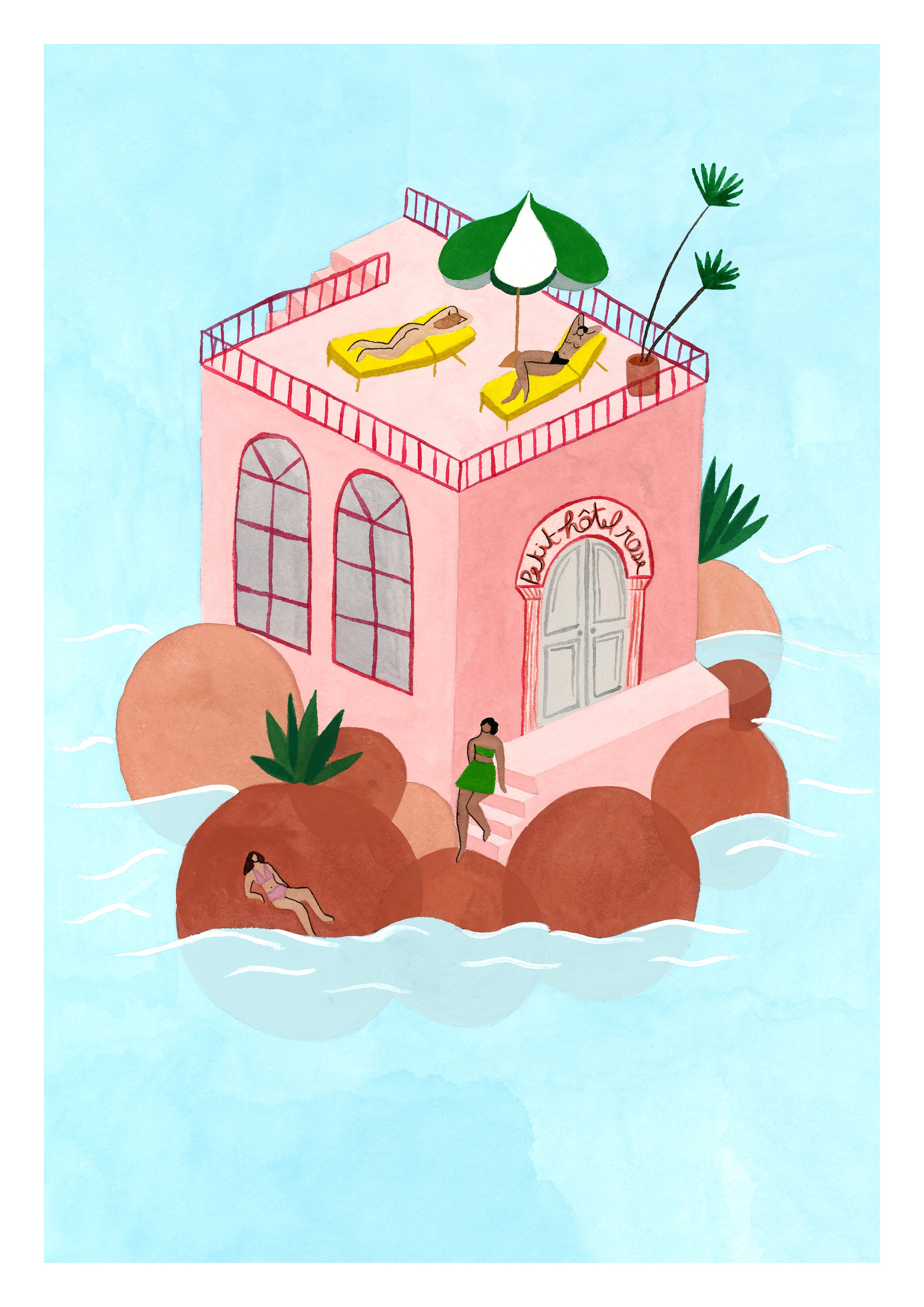 A SMALL PINK HOTEL